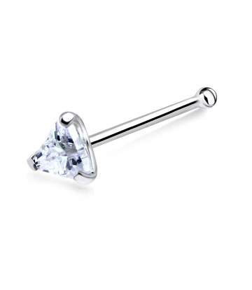 Triangular Stone Bone Nose Stud NSKD-824